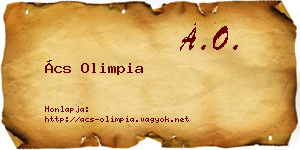 Ács Olimpia névjegykártya