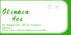 olimpia acs business card